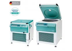 Центрифуги медицинские, лабораторные Медицинская центрифуга ROTO SILENTA 630 RS расположена на полу без ротора, рефрижераторная