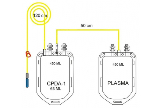 Контейнер для крови WEGO с раствором CPDA-1 450/450 мл без аксессуаров - 3