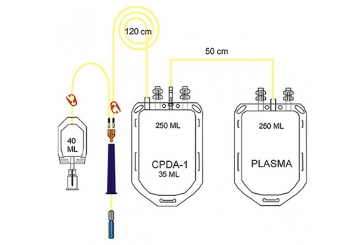 Контейнер для крови WEGO с раствором CPDA-1 250/250 мл с аксессуарами - 3